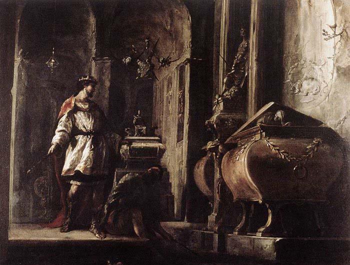 Johann Heinrich Schonfeldt Alexander the Great before the Tomb of Achilles